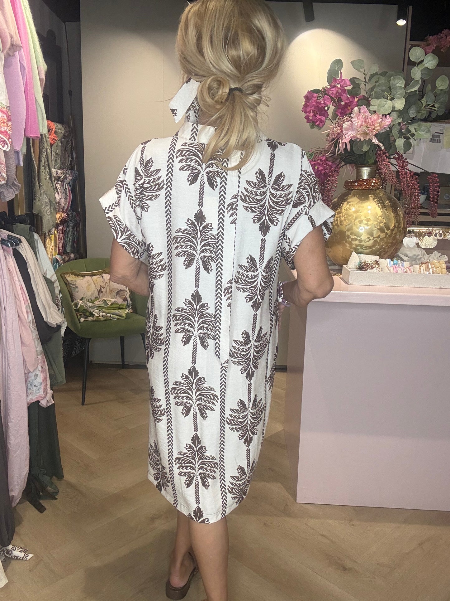Vestido Palm Off White