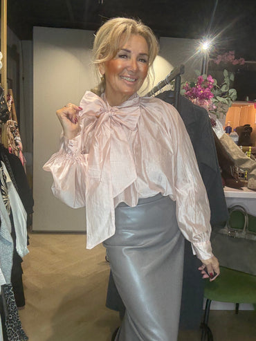 Rok Puh Leatherlook Taupe Koker model