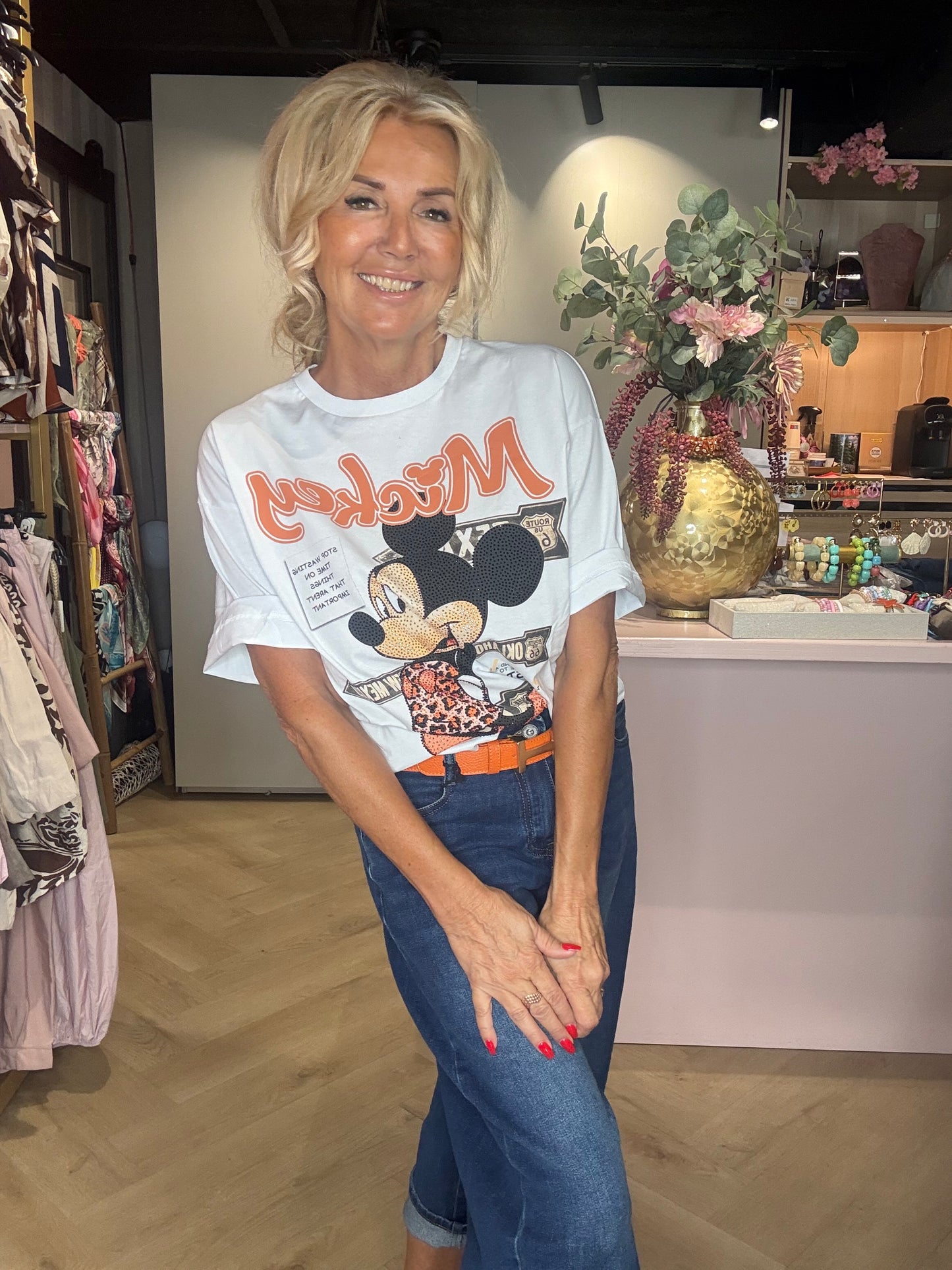 T-Shirt Mickey Orange