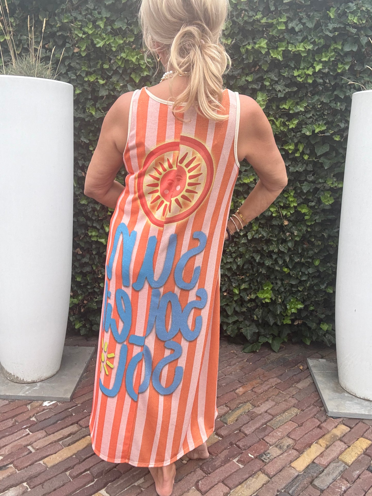 Dress sol bleu Orange