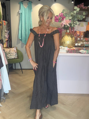 Vestido Lina marrón chocolate