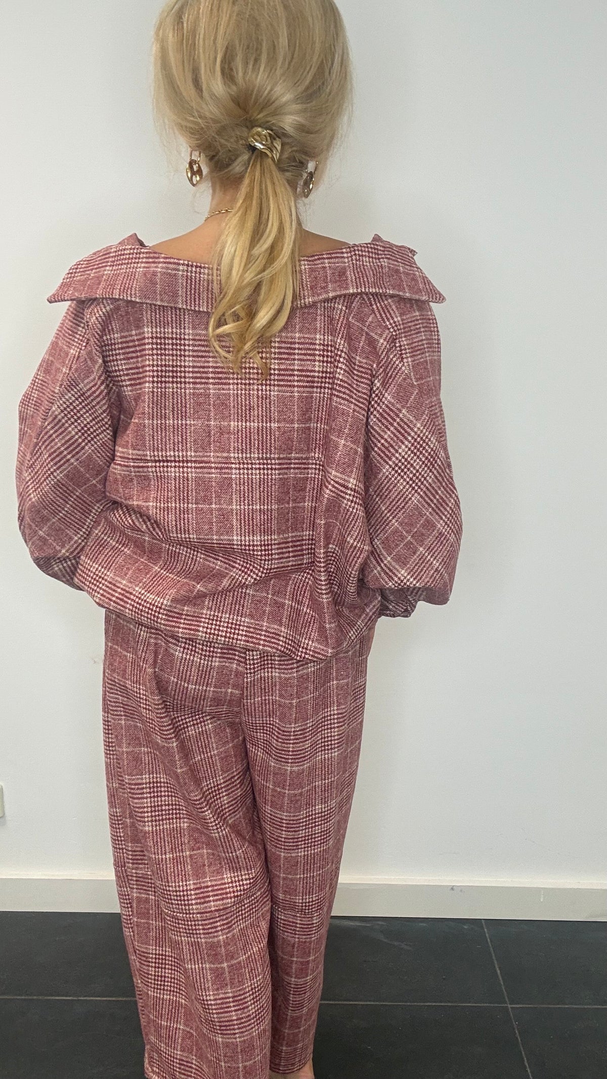 Jenny Ruit Burgundy bomber jacket