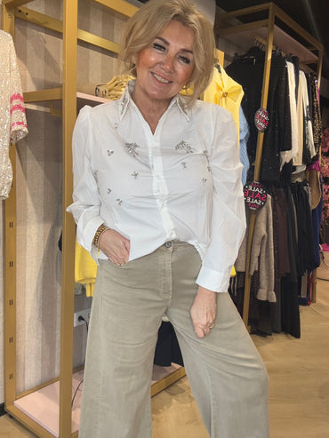 Broek Base Stretch Taupe