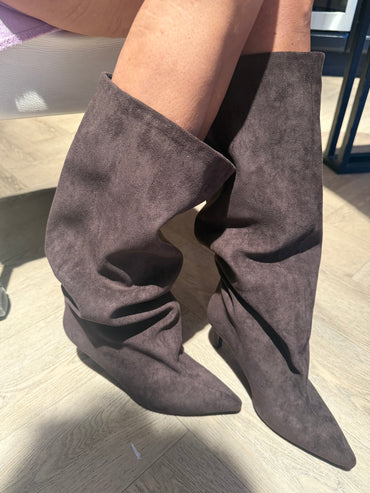 Laarzen Dark Brown Suedine