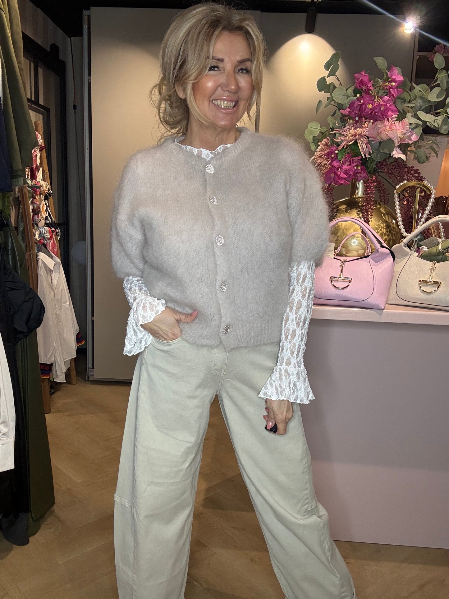 Mohair Vest Stras Stone