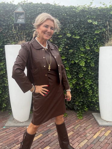 Jasje veagan leatherlook Jill Bruin