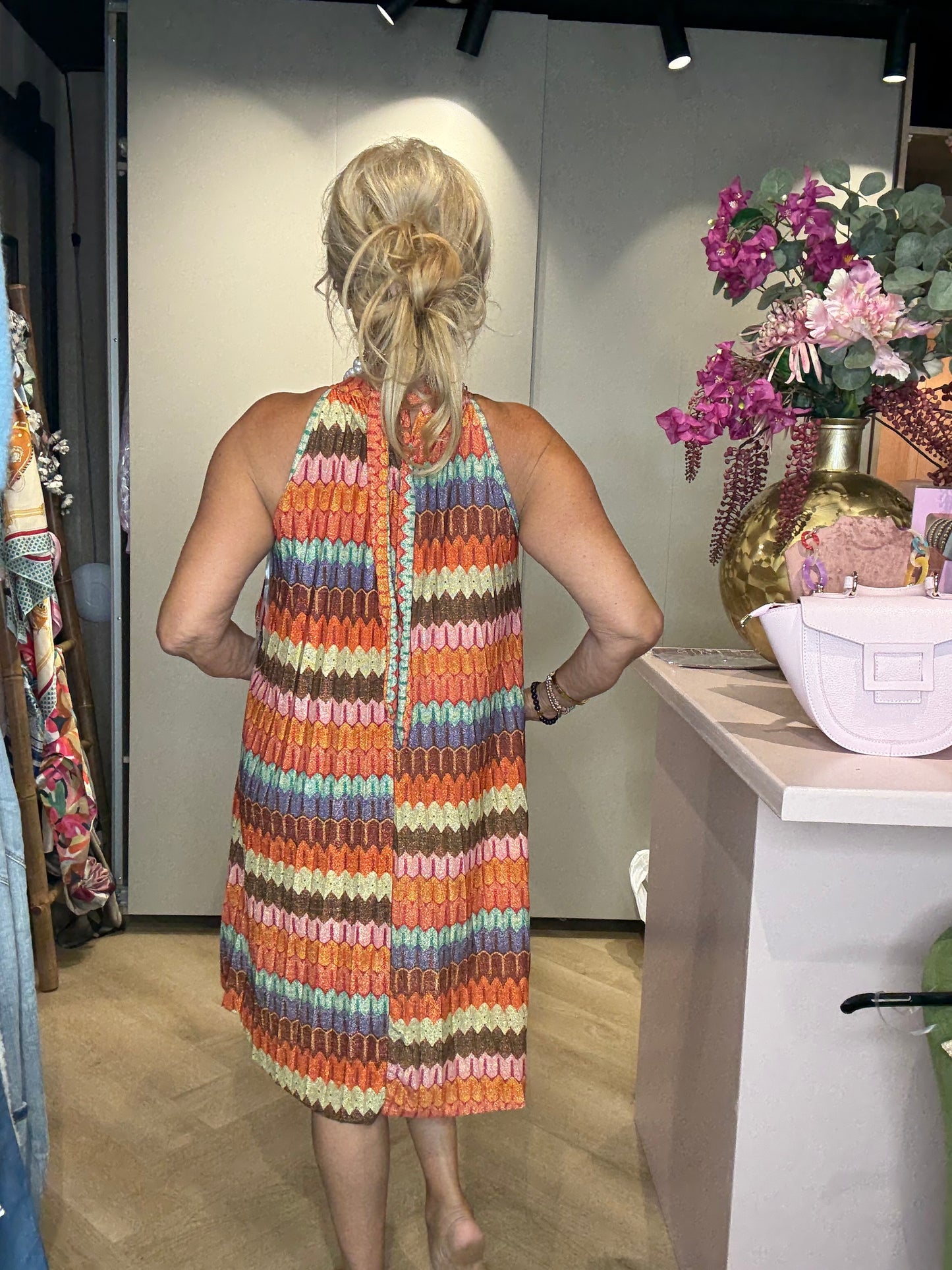 Dress Multicolorš Halter Model