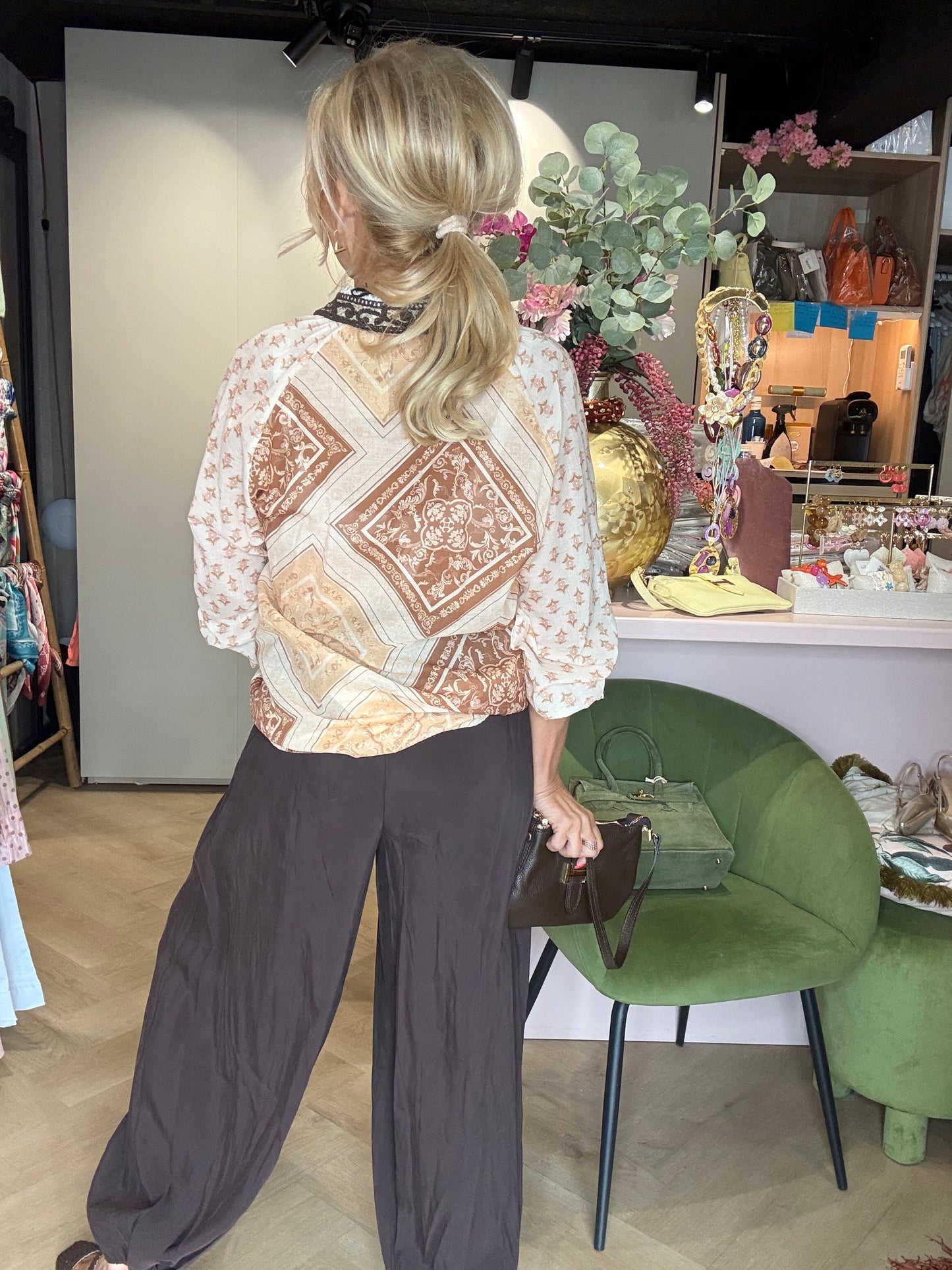 Harem broek bruin