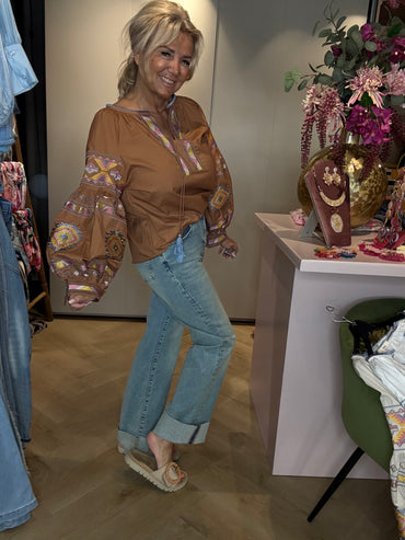 Blouse Ibiza Treasure Bruin