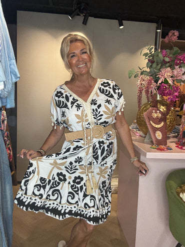 Jurk Tulum Dress Zwart