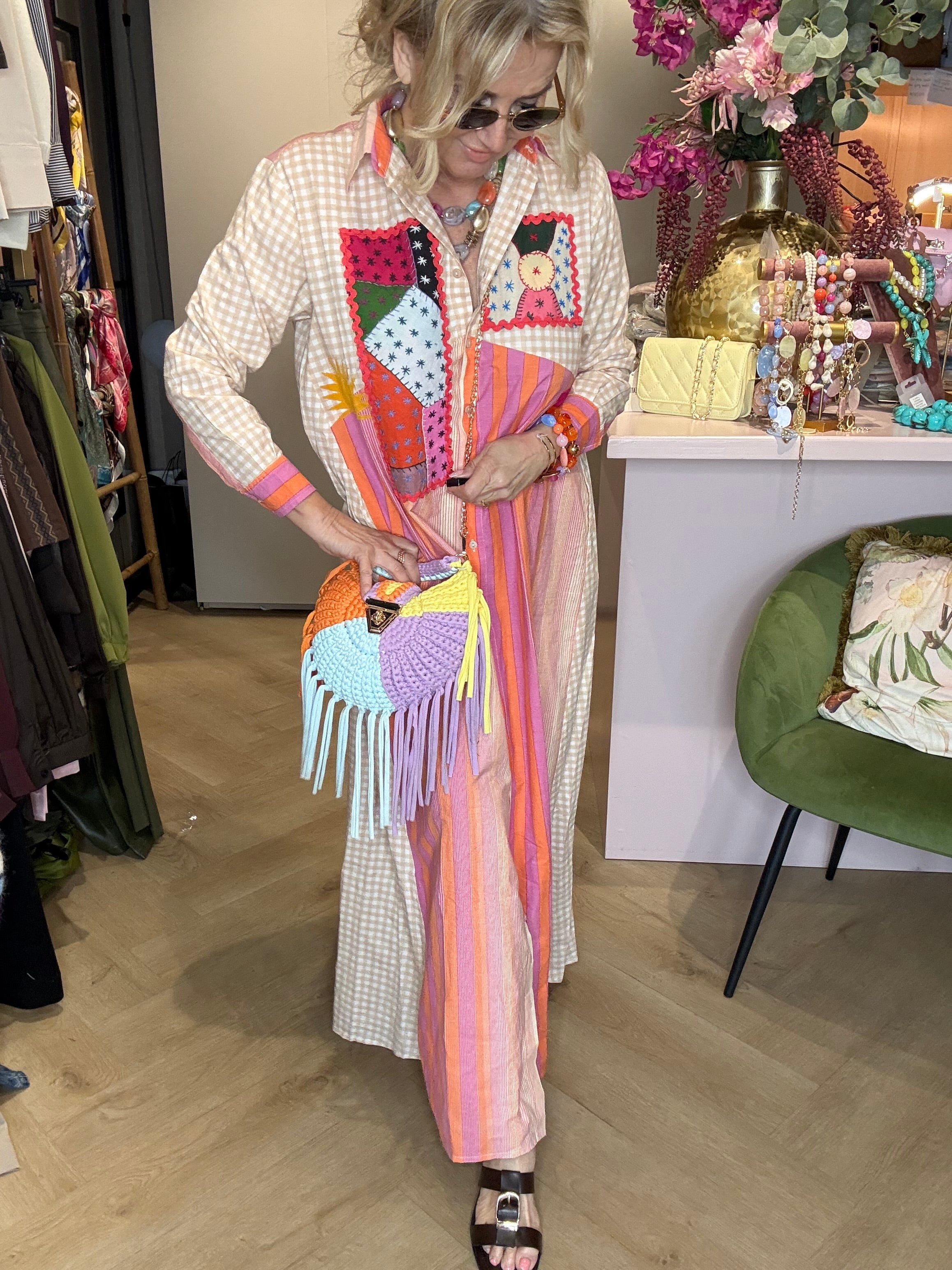 Sukienka patchworkowa