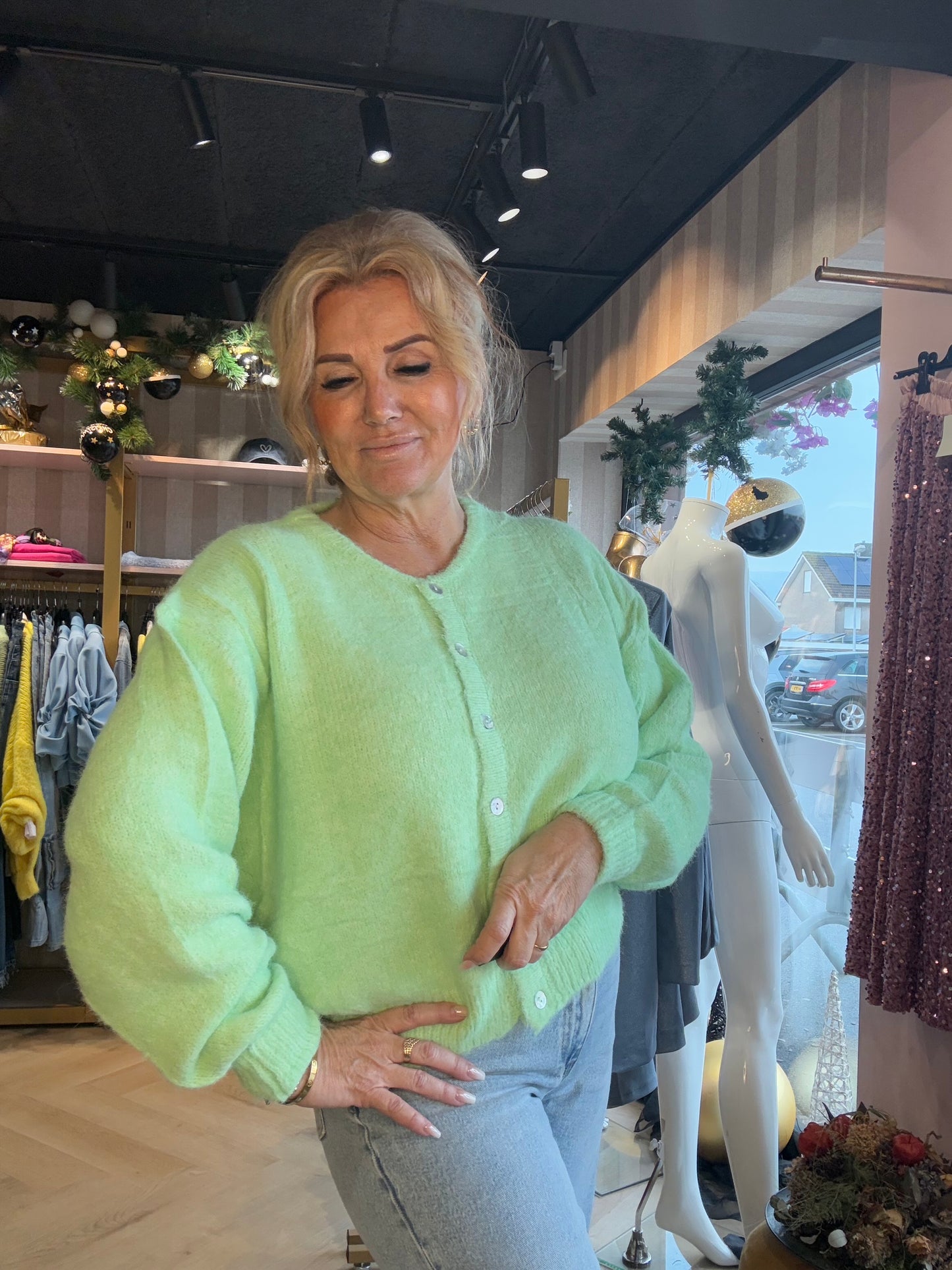 Vest lily Licht Groen