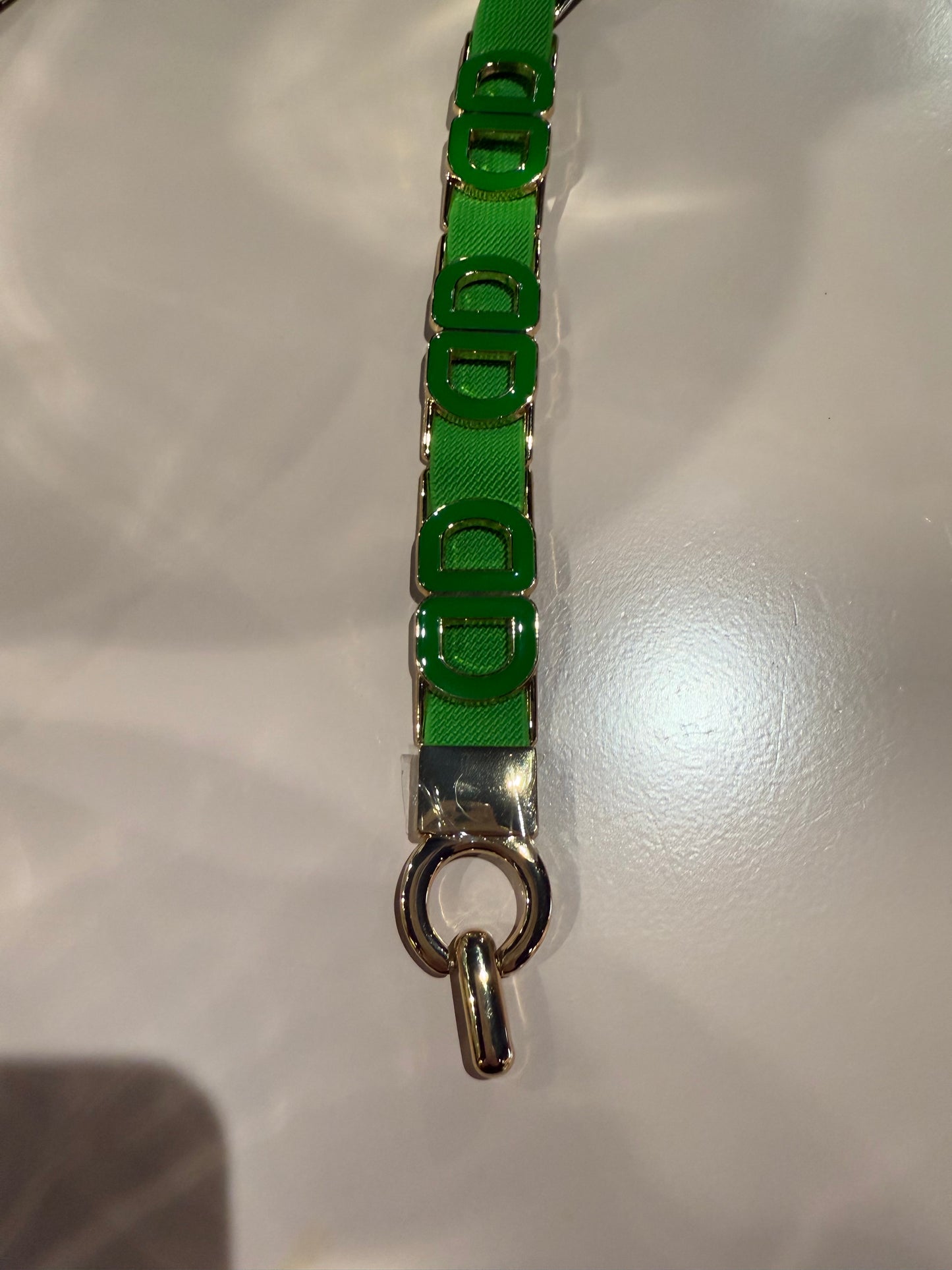 Elastische riem gucci groen