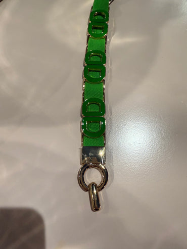 Elastische riem gucci groen