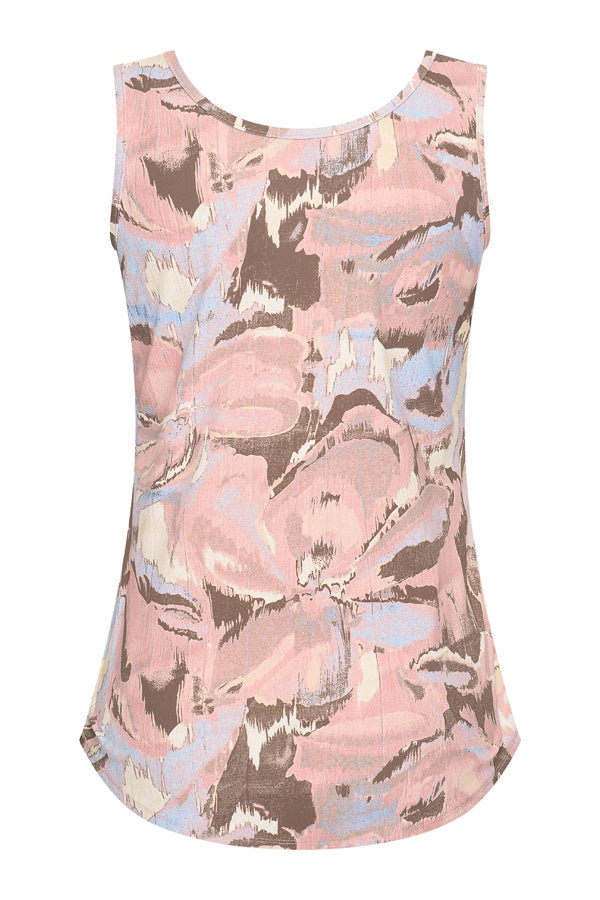 Mi Piace Singlet Wild Flower Print Lavender Blue MP202027WFPT