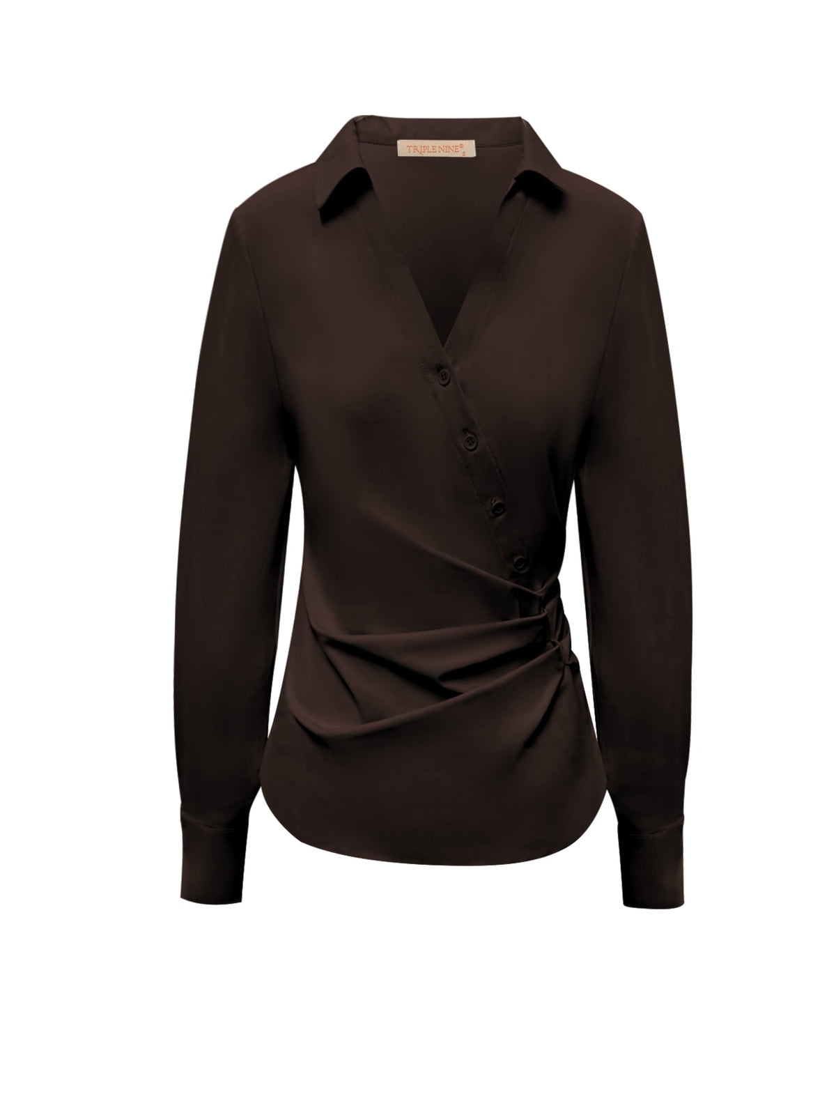 Triple Nine TP6960 travel blouse crossbody donkerbruin