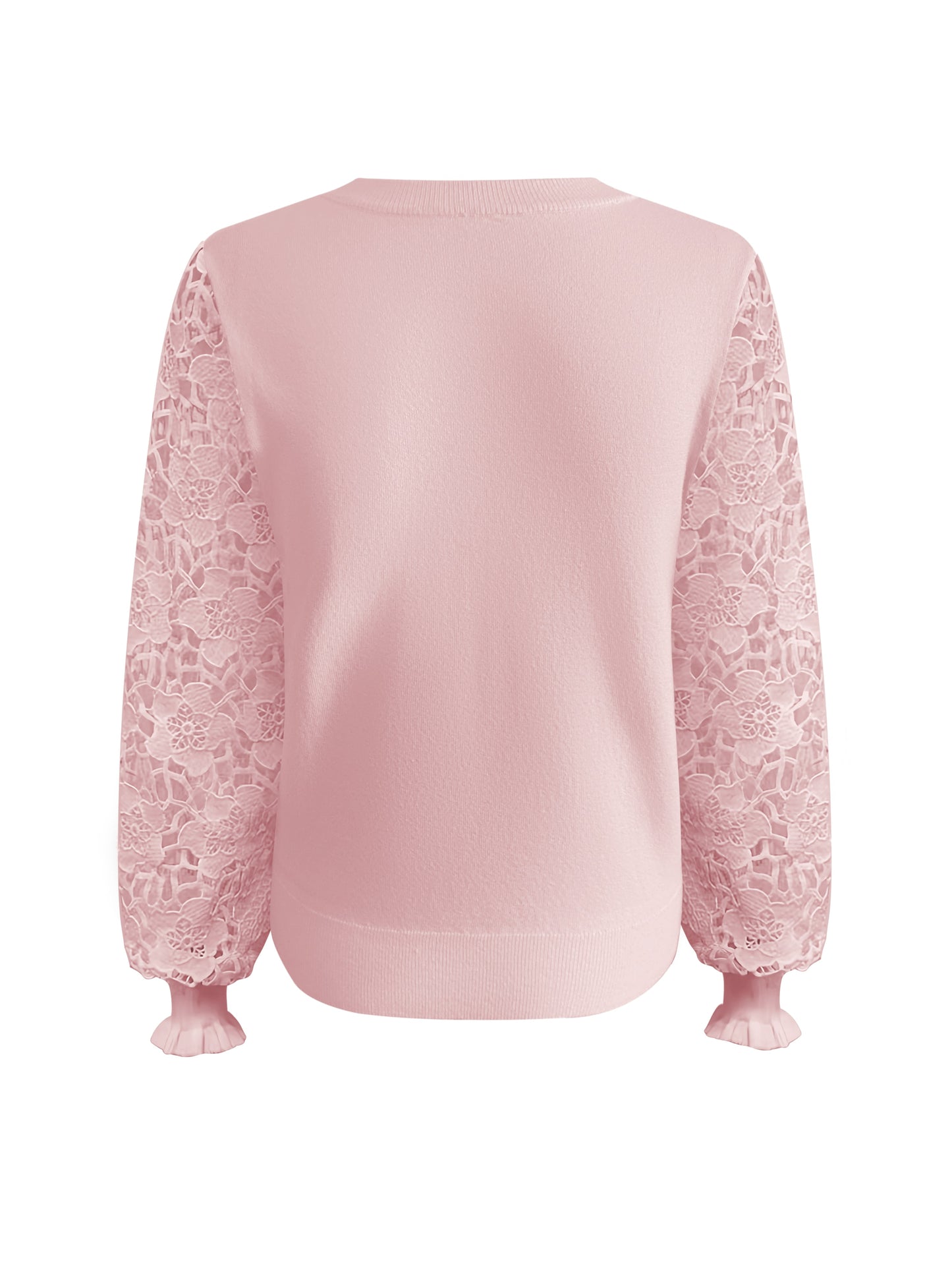 Triple Nine TR9006 Sweater kanten mouw Poeder Rose