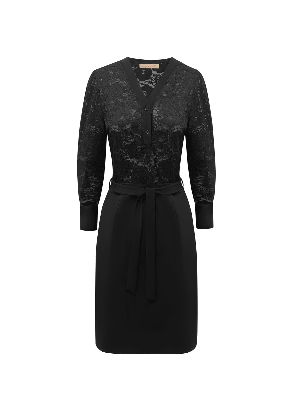 Triple Nine JK51842 Reise-Kleid Lace Dunkelbraun
