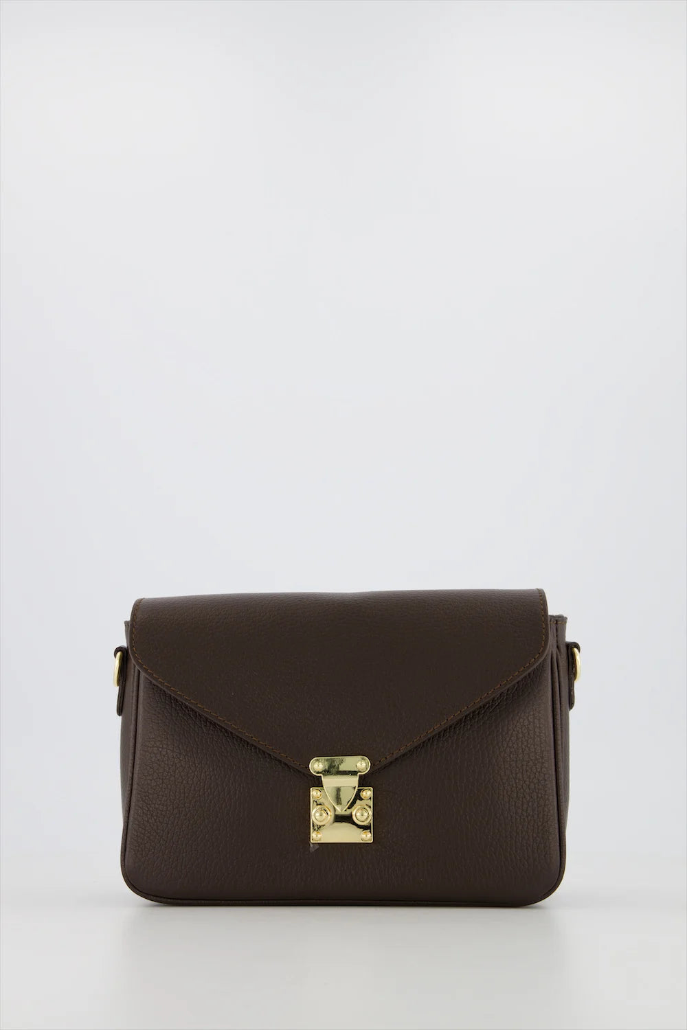 Esther - Crossbody tas - Donker Bruin - T1106 - Goudkleurig