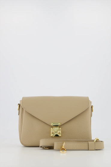 Esther - Crossbody tas - Taupe - D05 - Goudkleurig