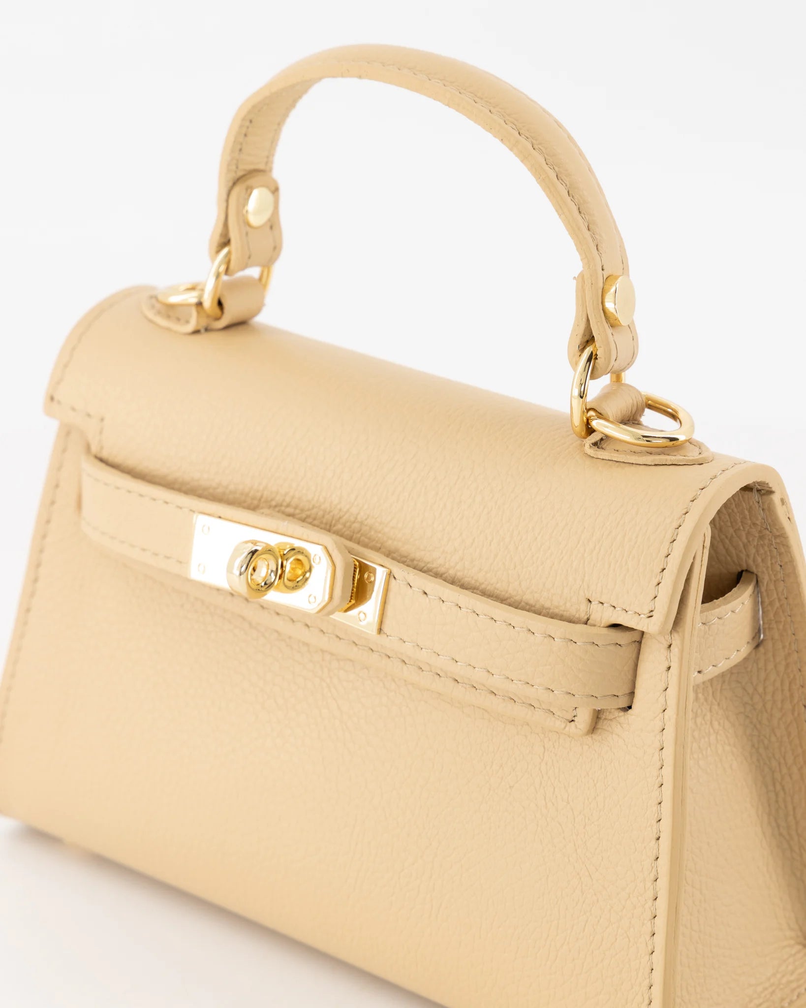 Grace - Handtas - Biscuit - T0920 - Goudkleurig