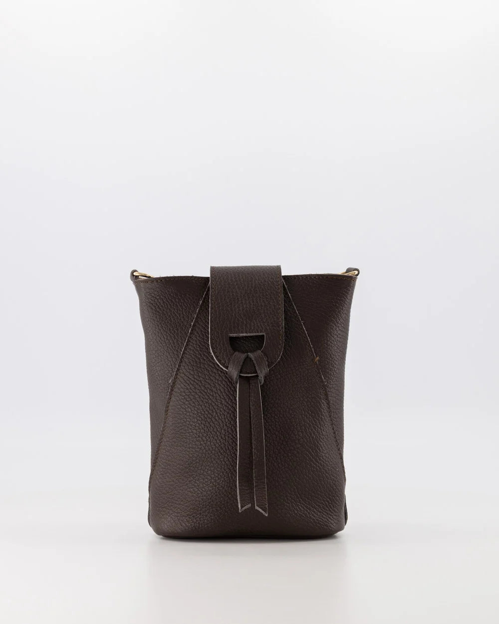 Kendra - Handtas - Cros Body Donkerbruin - T1106 - Goudkleurig
