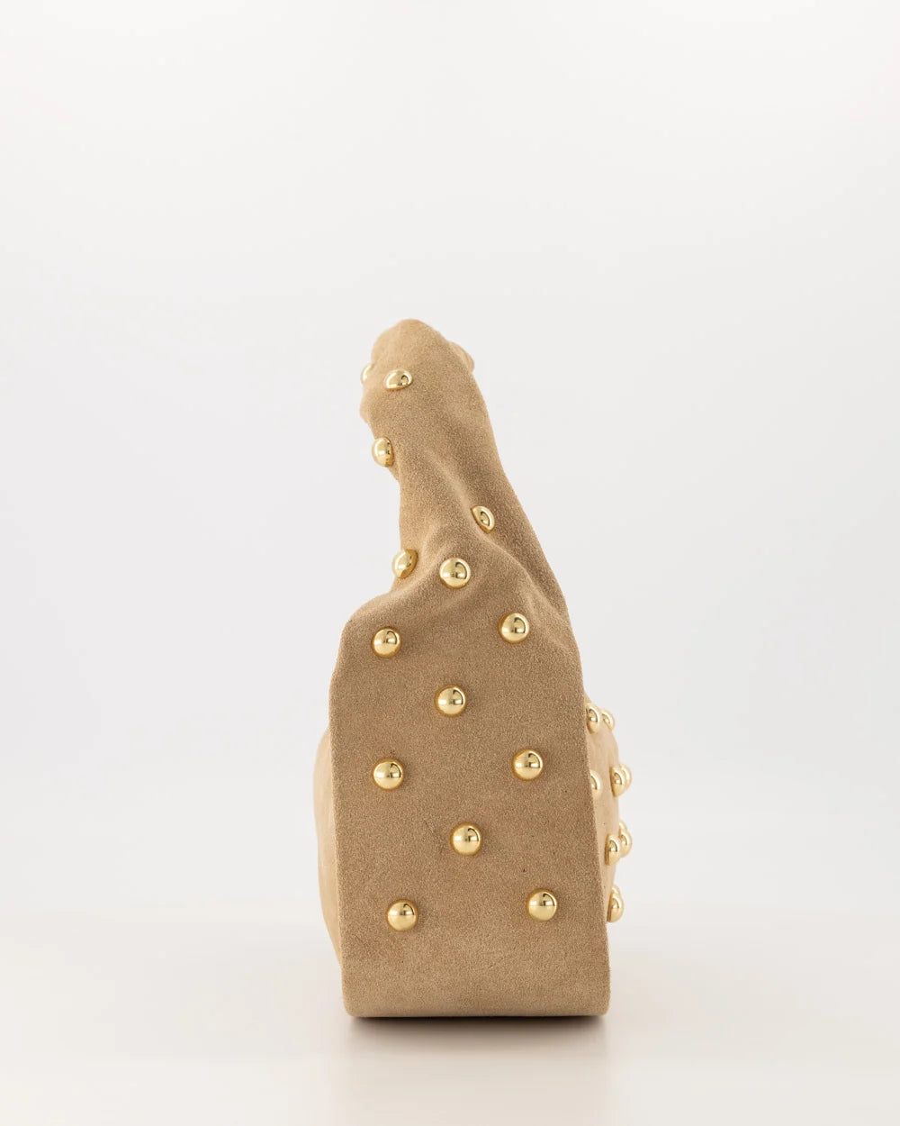 Lottie - Suede - Handtassen - Zand - 4 - Goudkleurig
