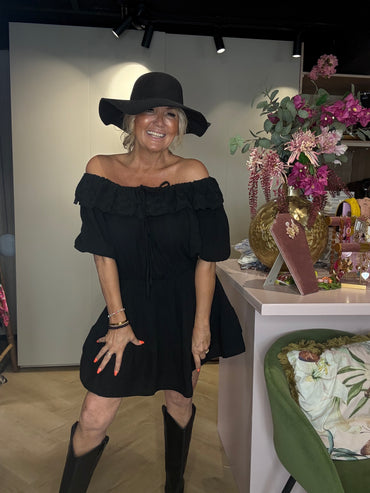Jurk Boho Romance Dress Zwart