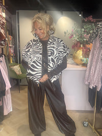 Bodywarmer zebra print Bruin