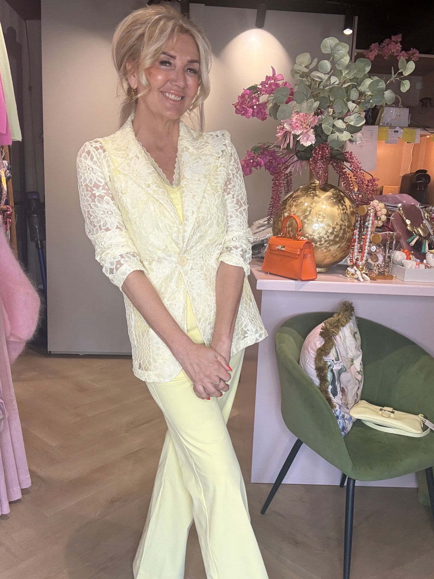 Blazer Kant Butter  Yellow