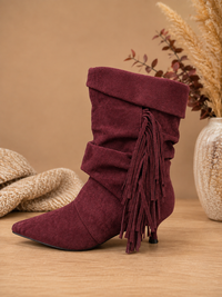 Laarsje Ellis Burgundy franje