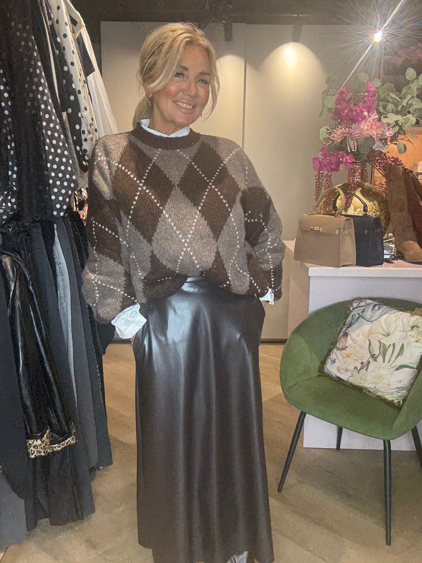 Trui wieber Bruin Taupe