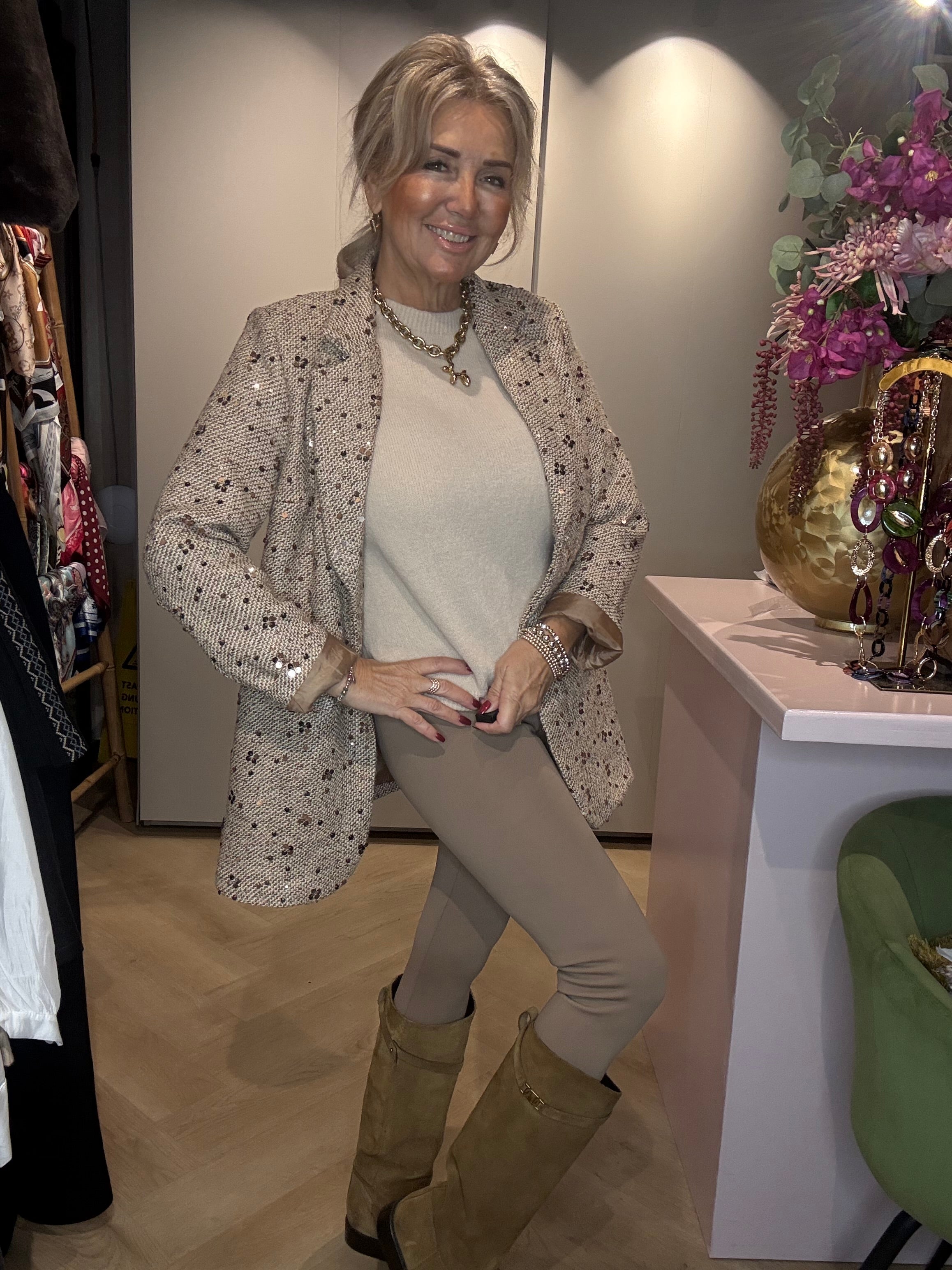 Legging Gevoerd Latte