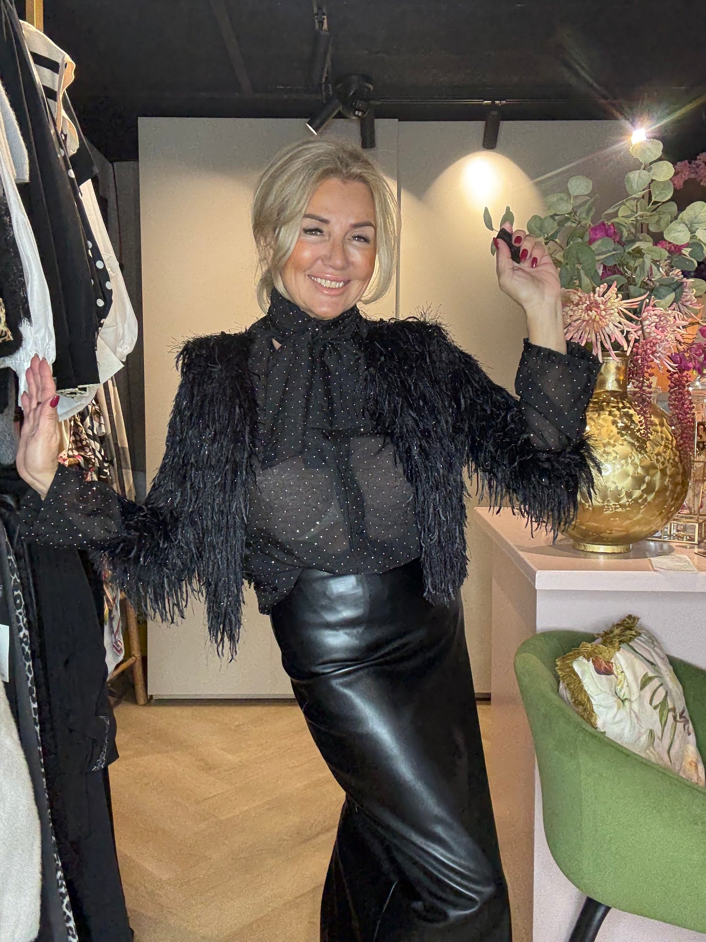 Vestje Fringle Zwart