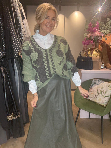 Trui ying yang Groen Bruin