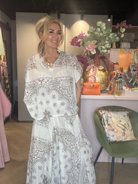 Rok Paisley print crème
