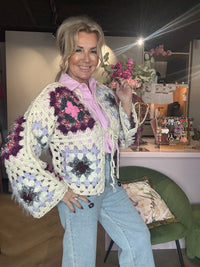 Grov åbenhæklet vest