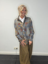 Blouse jeans Bleach Flower