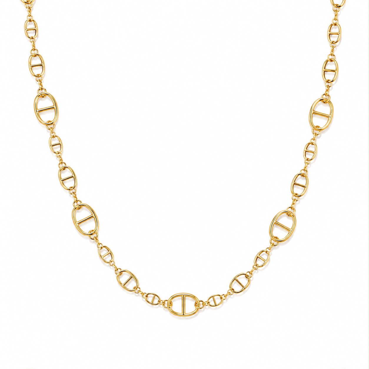Ketting goud  schakel look a like cucci