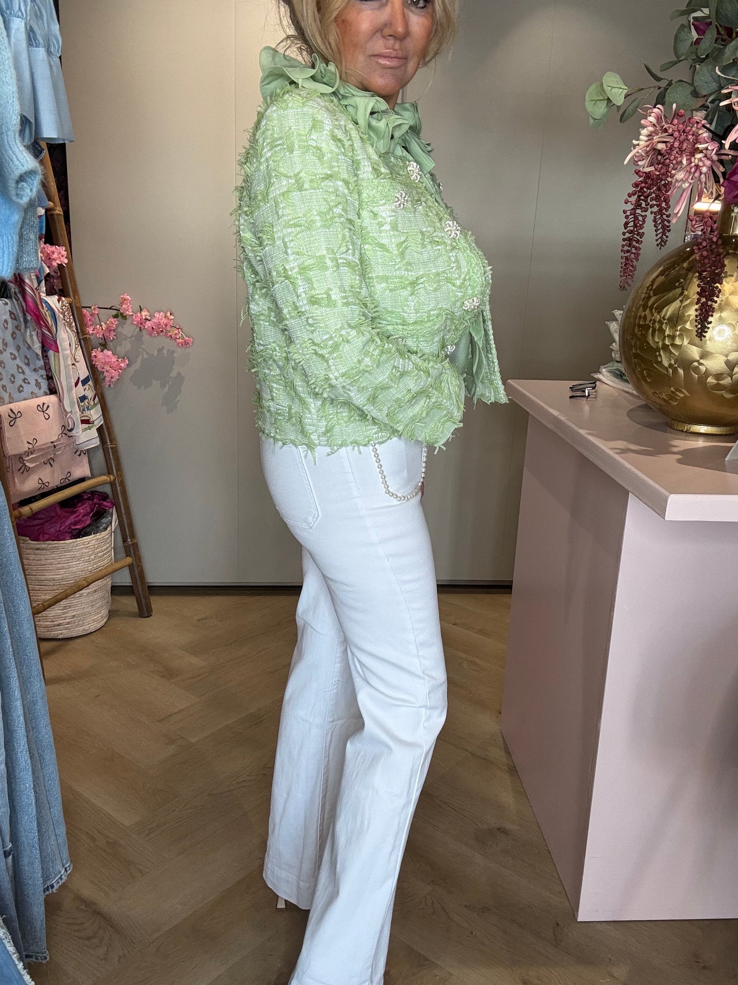 Broek Jeans Pearl White