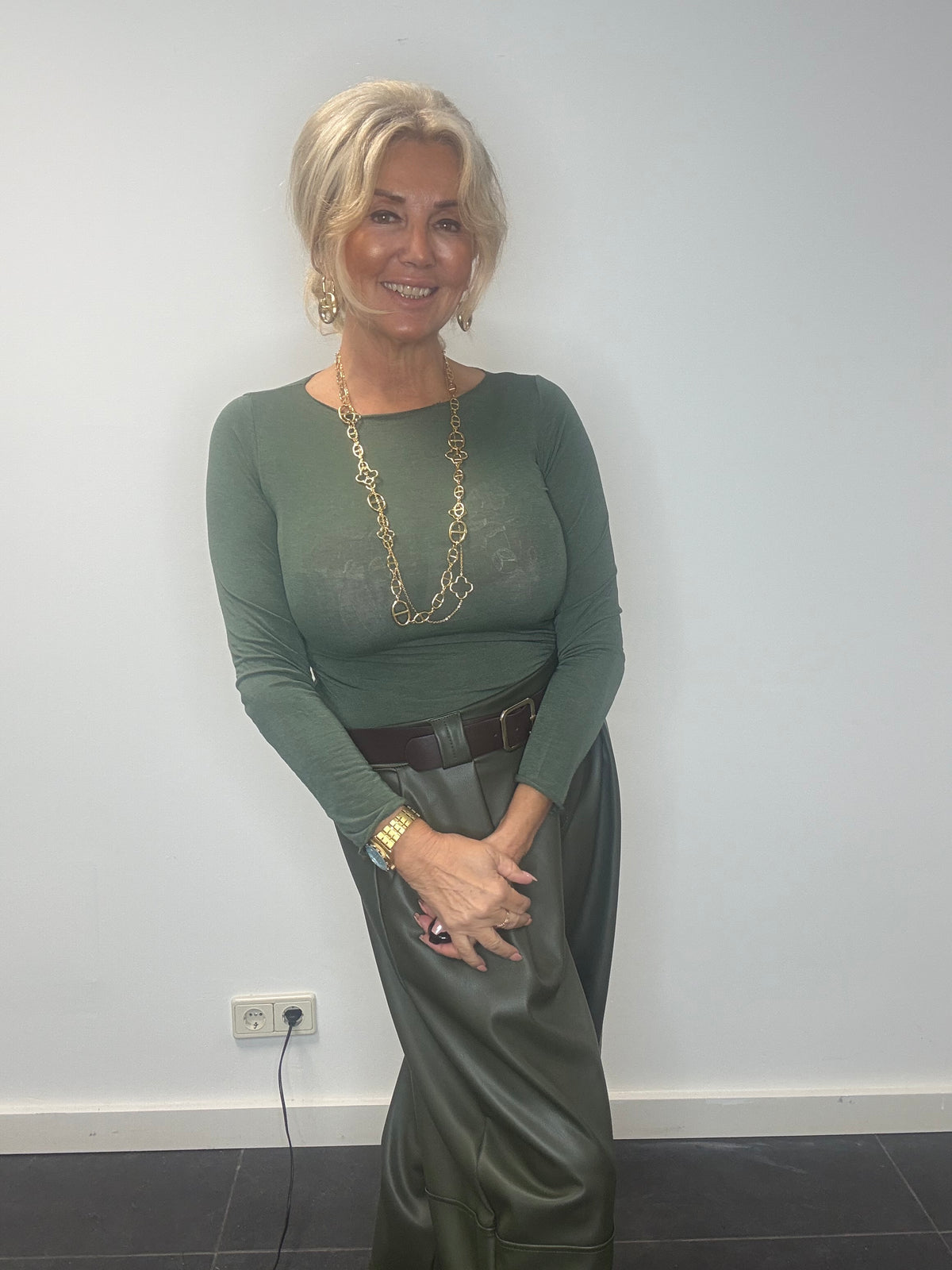 Mash top Cashmere groen