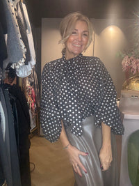 Polkadot kleine stip taupe