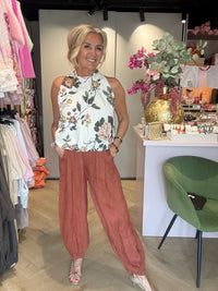 Harem broek linnen roest