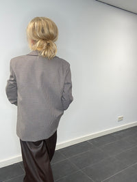 Colbert klein pepitta ruitje Bruin