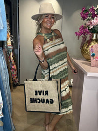 Halterdress Groen/ Goud