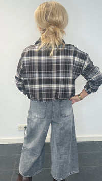 Culotte grå jeans