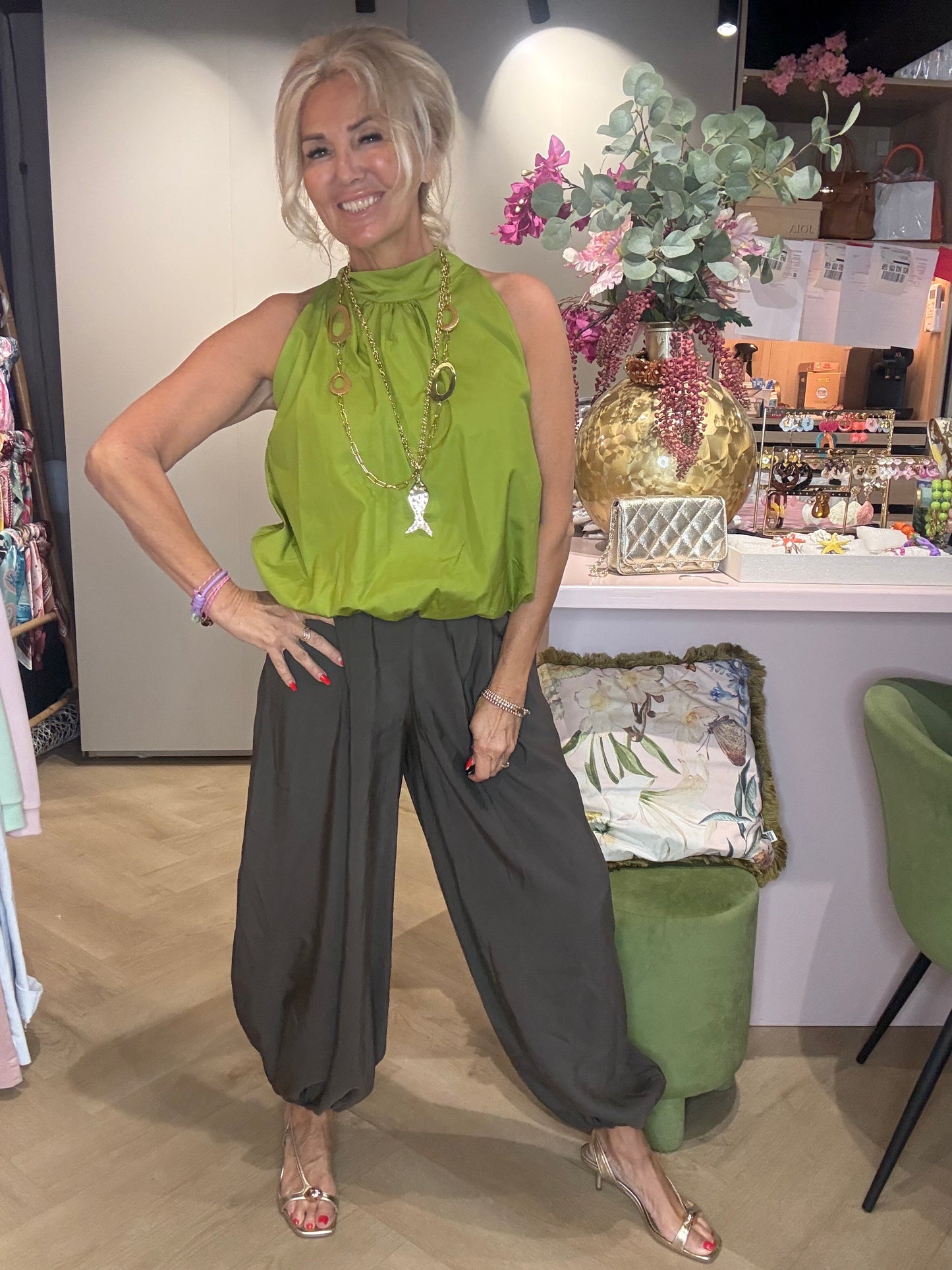 Pantalón Harem Globo Chocolate