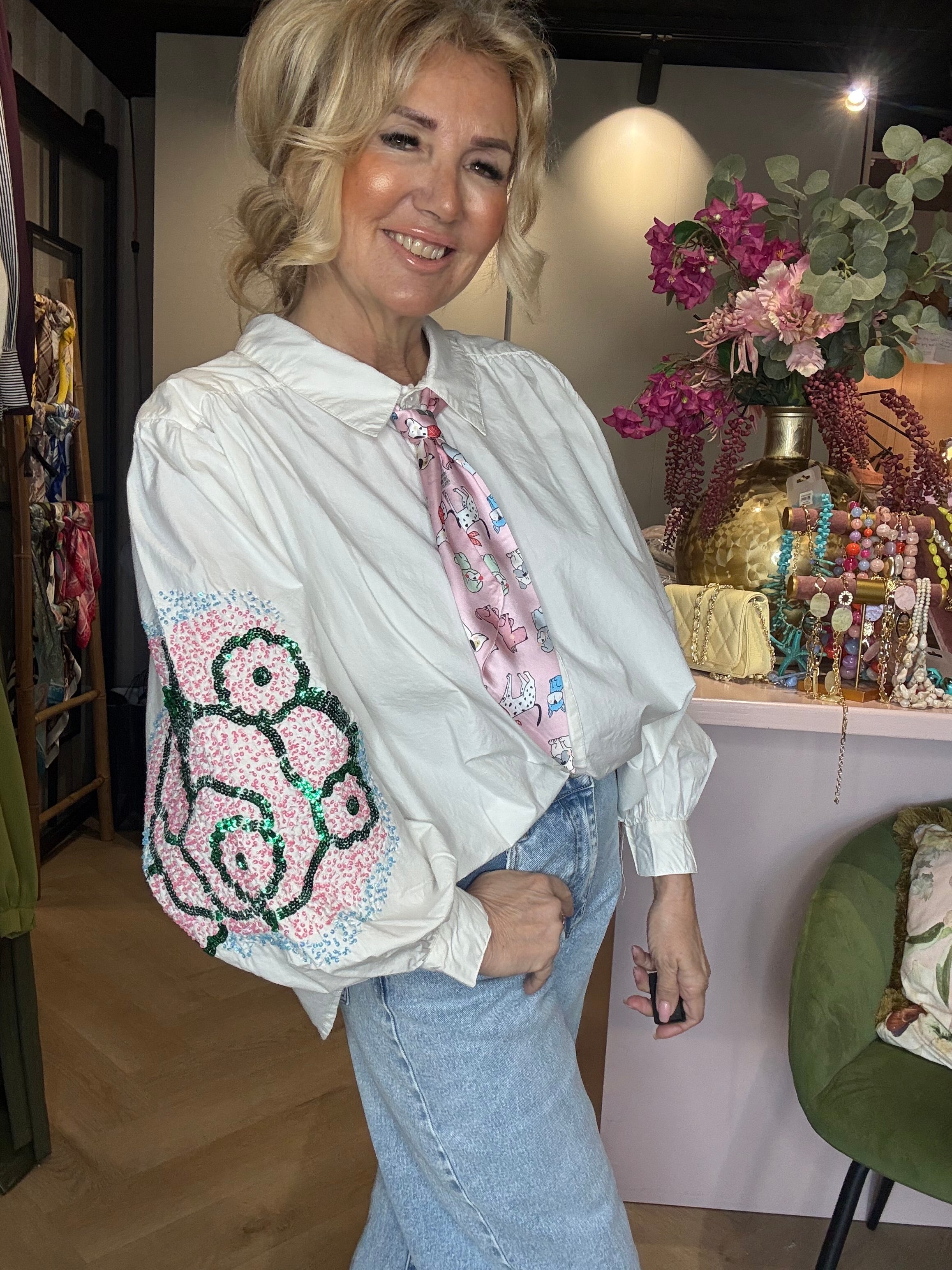 Bluse Roos 🌹 Glimmer