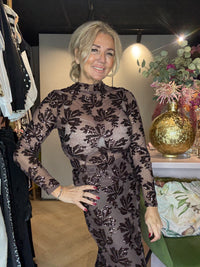 Pailletten Party Top Bruin