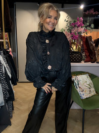 Roesel Blouse Zwart